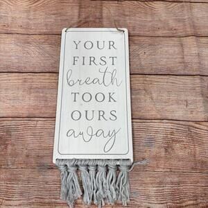 Decorative Wall Hanging with Inspirational Quote